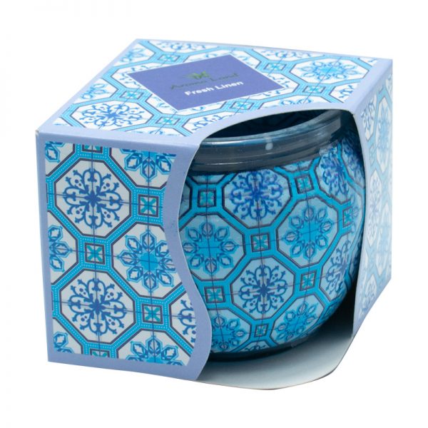 Lumanare pahar in cutie Fresh Linen, 240g