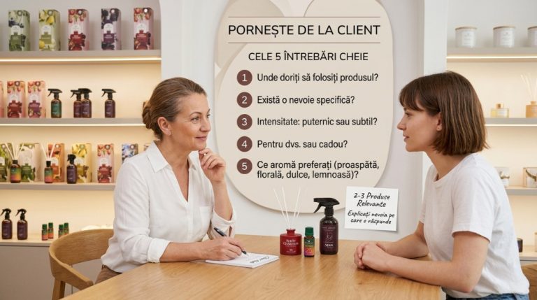 5 întrebări pentru client înainte să-i recomanzi un produs de aromaterapie